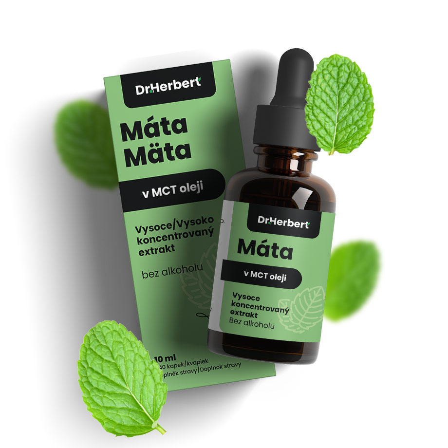 Dr. Herbert – Přírodní bylinné kapky s Mátovým extraktem v MCT oleji 10 ml