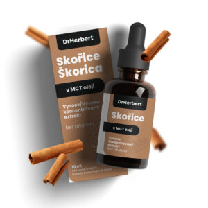 Dr. Herbert – Přírodní bylinné kapky s extraktem ze Skořice v MCT oleji 10 ml